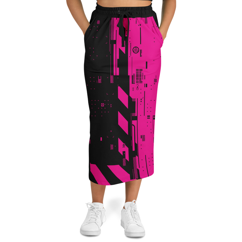 CMD & CTRL MAGENTIC LONG POCKET SKIRT