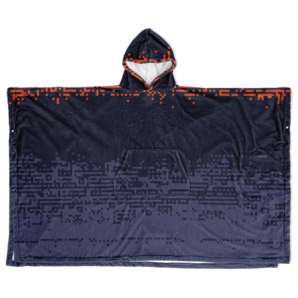 DEFRAG VERT128 ORABLU FLANNEL PONCHO