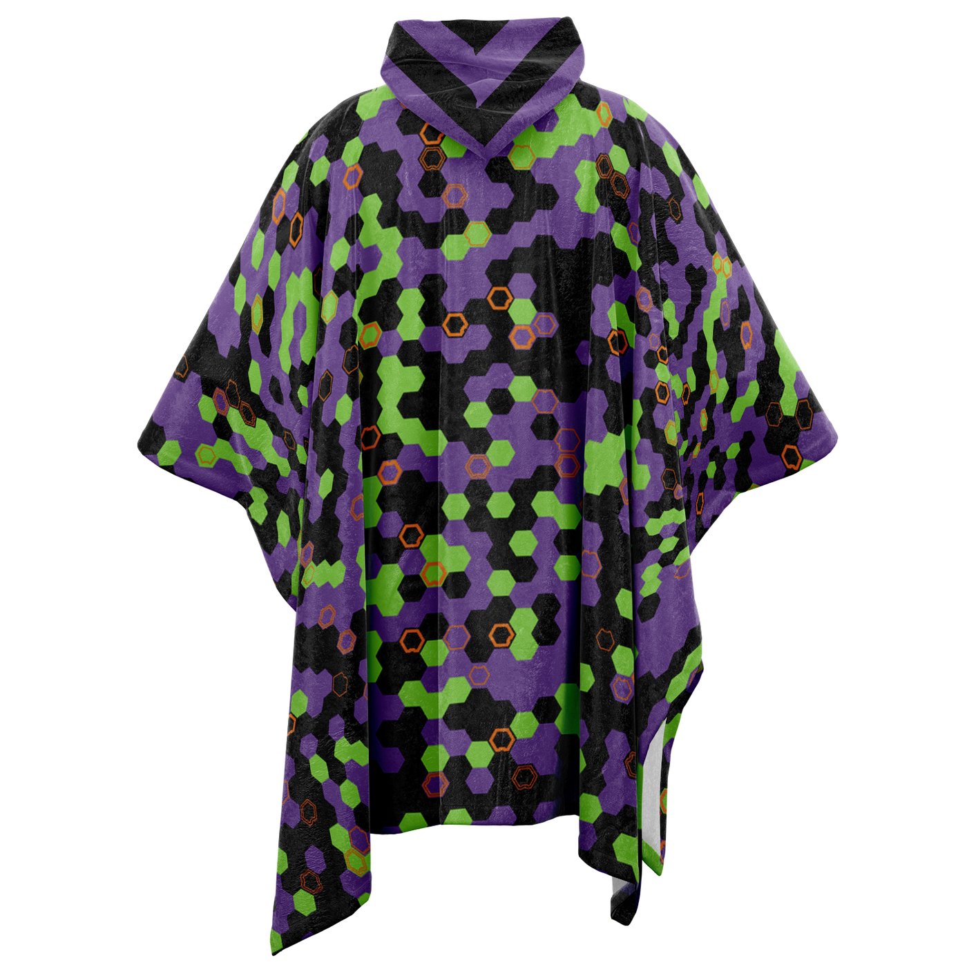 HEXA UNIT-01 V2 FLANNEL PONCHO – Dustrial