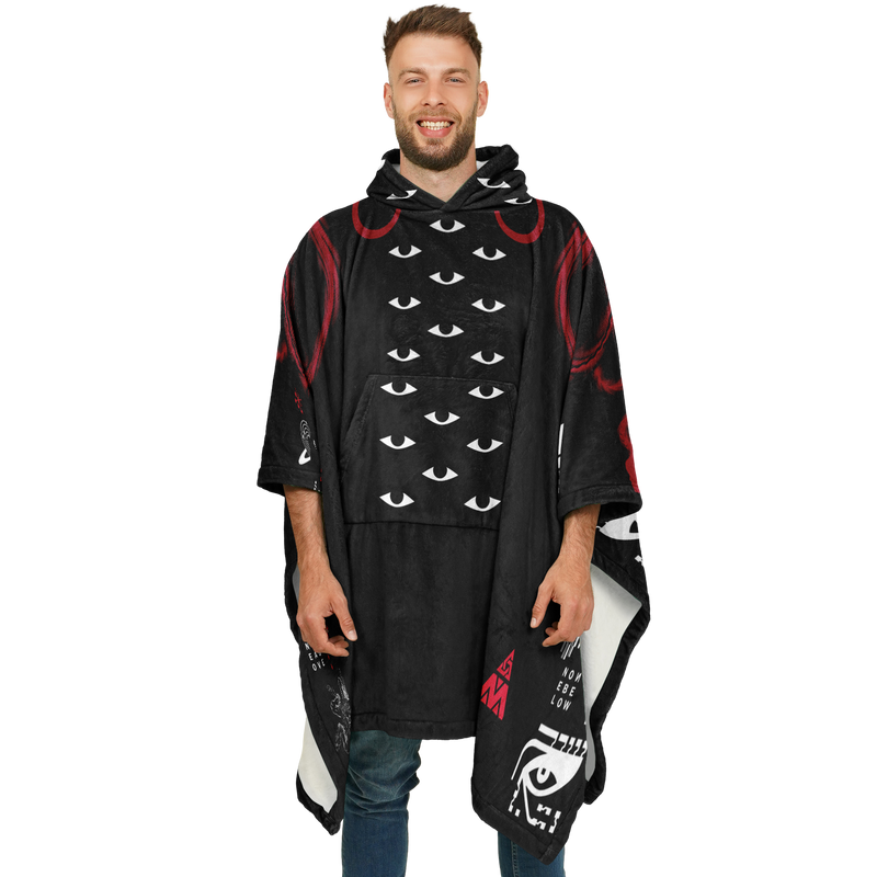 NOTHING SACRED FLANNEL PONCHO