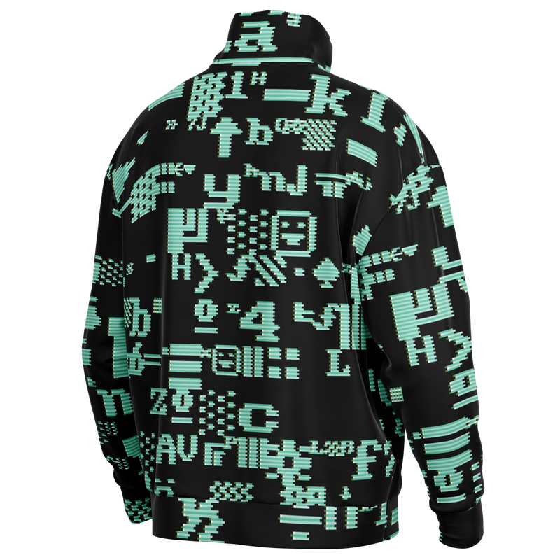 ASCII MECHA HW-OS QZIP SWEATSHIRT