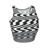 WHITE NOISE GLIT DURARE CROP TOP