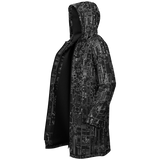 GREEBLES BLVCK DEEPFLEECE ZIP CLOAK