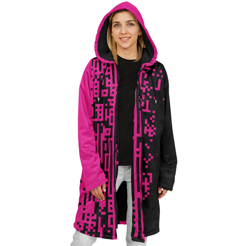 DEFRAG MAGENTIC DEEPFLEECE ZIP CLOAK