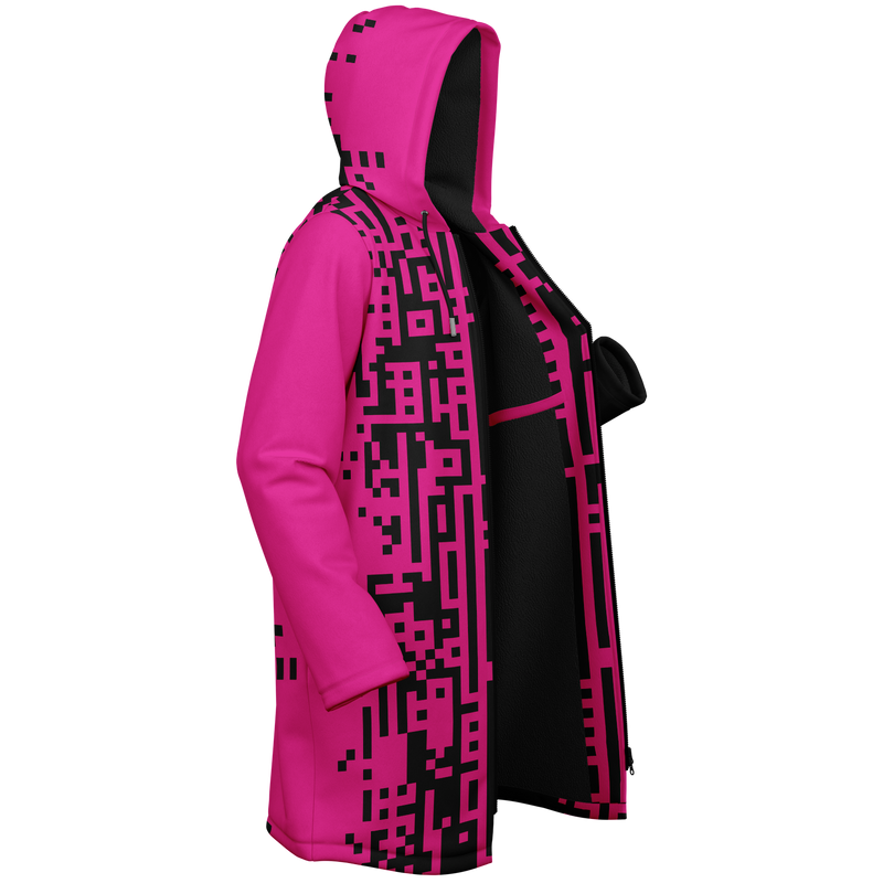 DEFRAG MAGENTIC DEEPFLEECE ZIP CLOAK