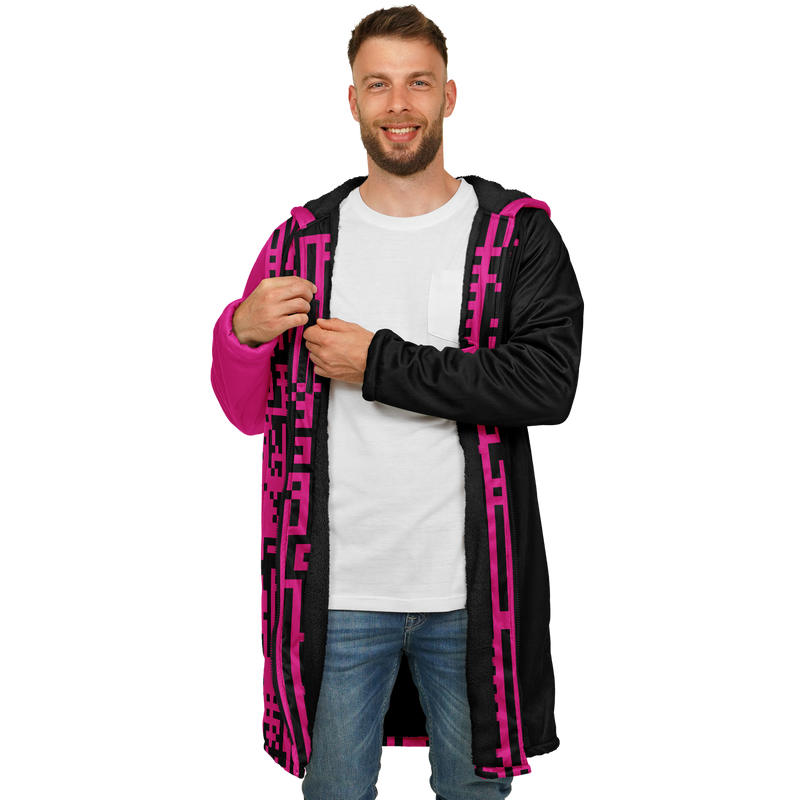 DEFRAG MAGENTIC DEEPFLEECE ZIP CLOAK