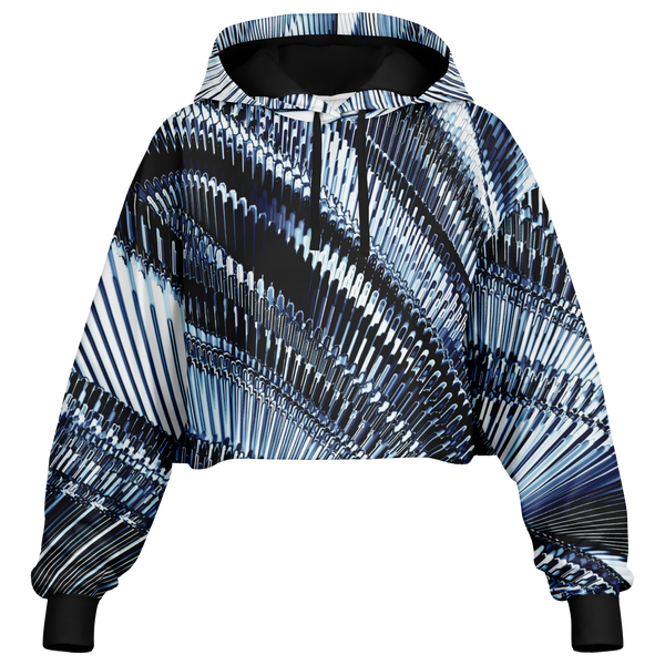 QUBEWAVE AO CROP HOODIE