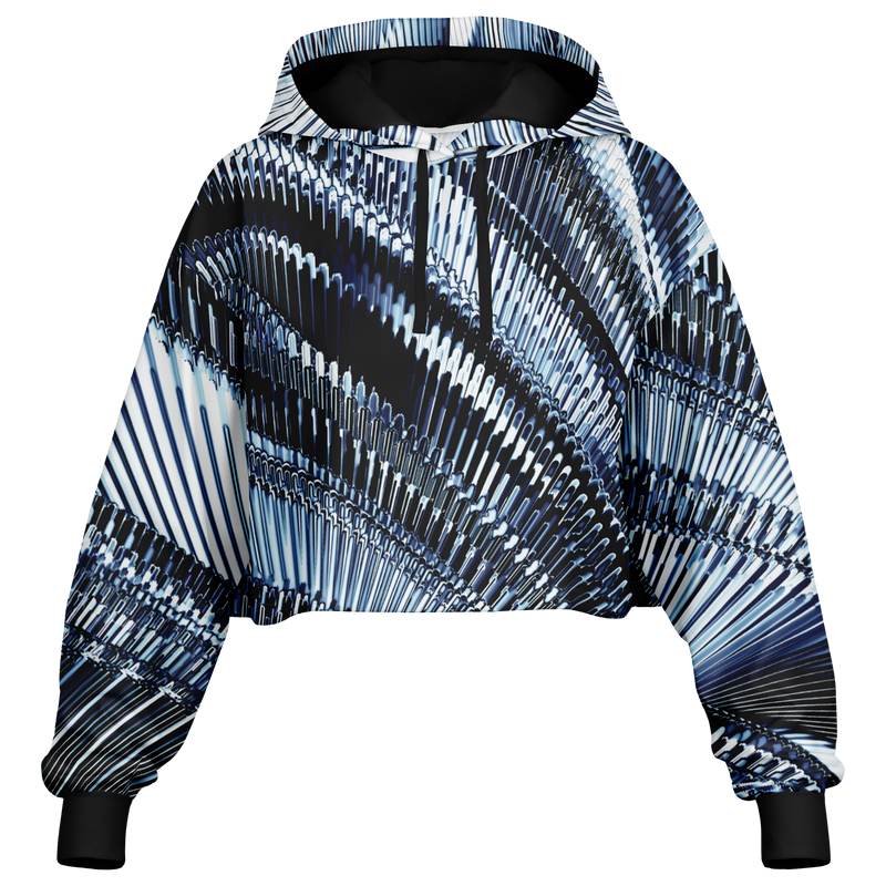 QUBEWAVE AO CROP HOODIE