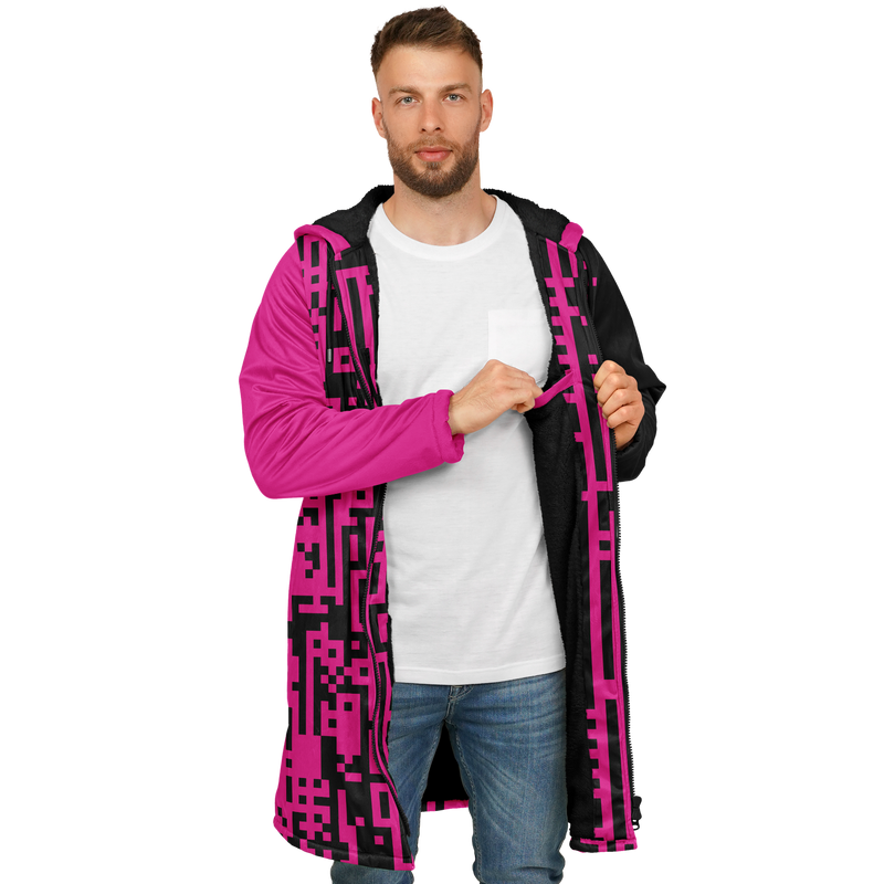 DEFRAG MAGENTIC DEEPFLEECE ZIP CLOAK