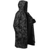 GREEBLES BLVCK DEEPFLEECE ZIP CLOAK