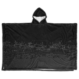 DEFRAG VERT128 DRK  FLANNEL PONCHO