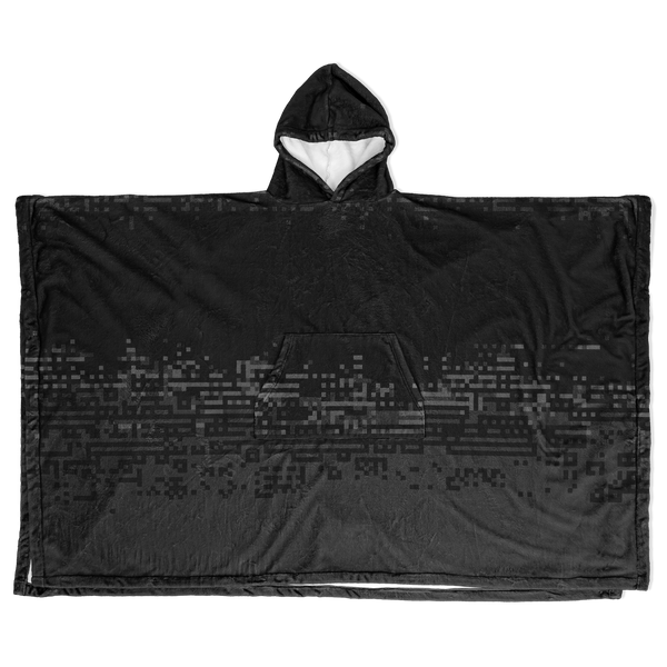 DEFRAG VERT128 DRK  FLANNEL PONCHO