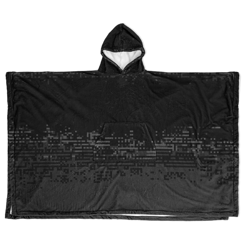 DEFRAG VERT128 DRK  FLANNEL PONCHO