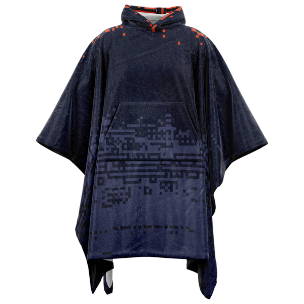 DEFRAG VERT128 ORABLU FLANNEL PONCHO