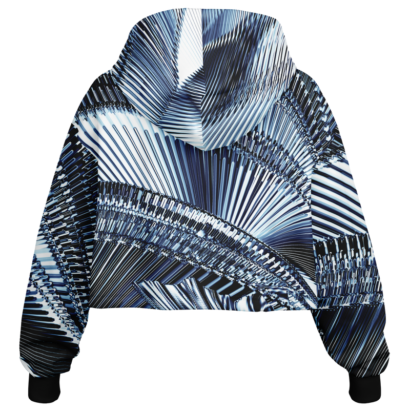 QUBEWAVE AO CROP HOODIE