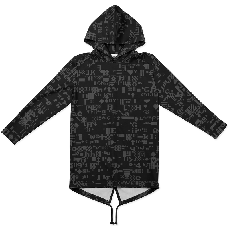 ASCII BLVCK LONG HOODIE