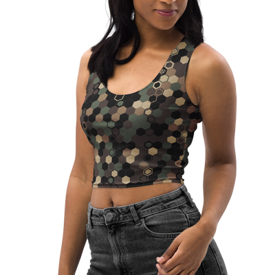 HEX CAMO SPORT CROP TOP