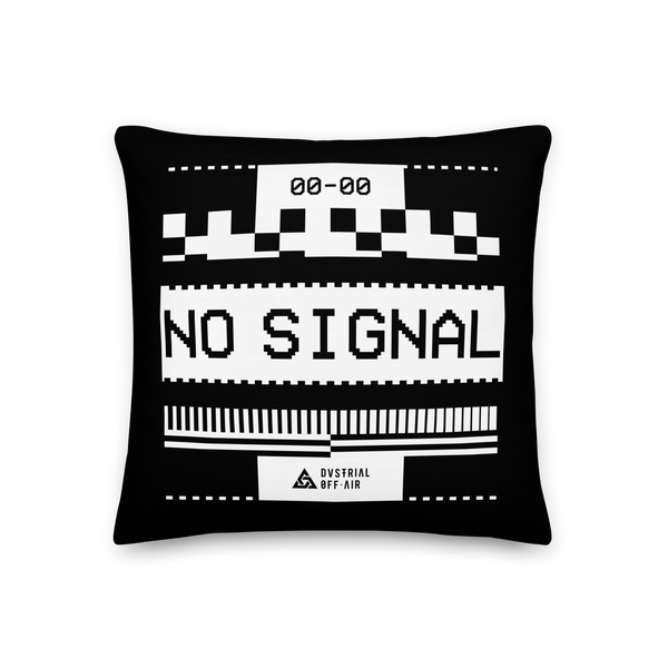 VHS NO SIGNAL MONO PILLOW