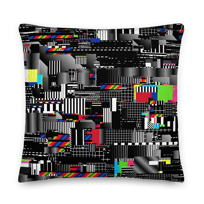 VHS GLITCH OUT PILLOW