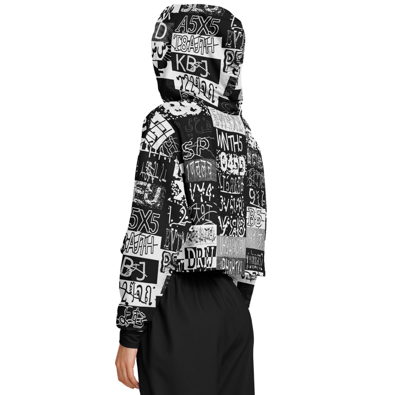 CAPTCHA AO CROP HOODIE