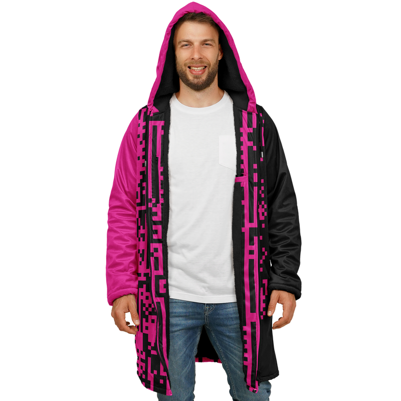 DEFRAG MAGENTIC DEEPFLEECE ZIP CLOAK