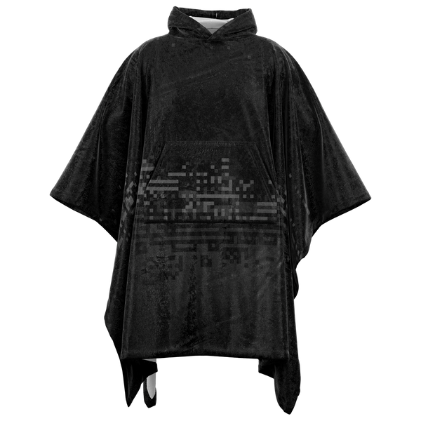 DEFRAG VERT128 DRK  FLANNEL PONCHO