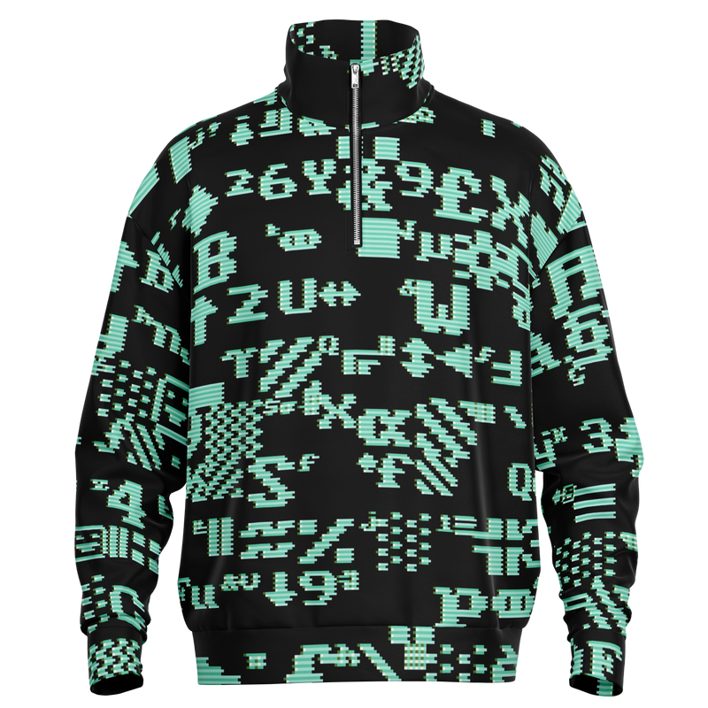ASCII MECHA HW-OS QZIP SWEATSHIRT