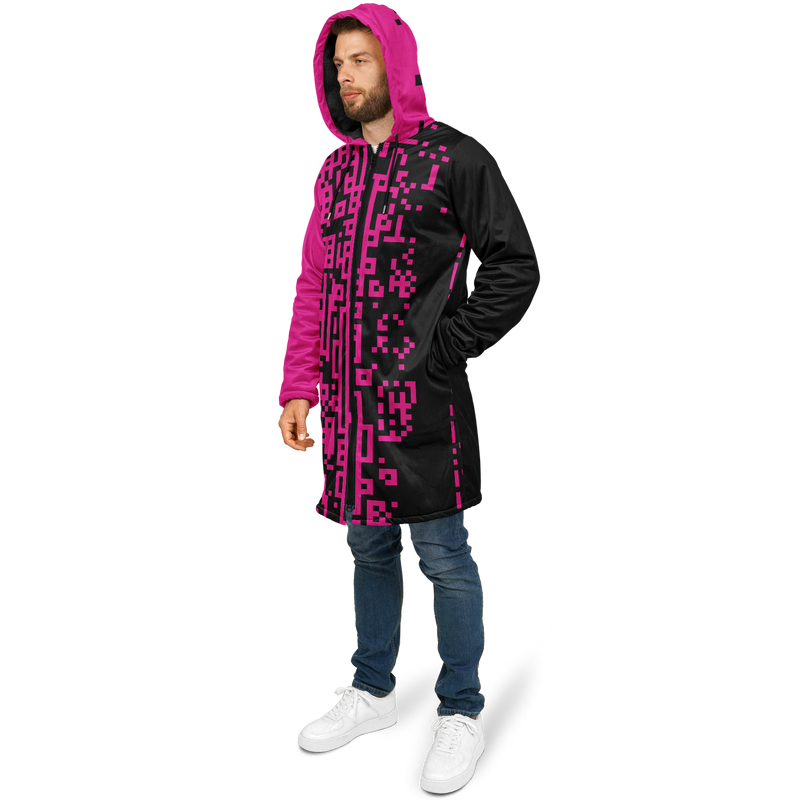 DEFRAG MAGENTIC DEEPFLEECE ZIP CLOAK