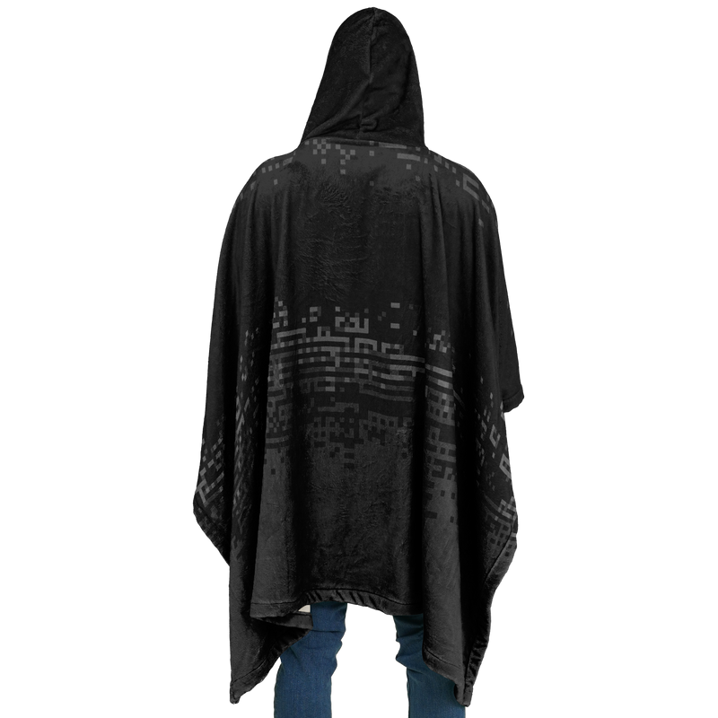 DEFRAG VERT128 DRK  FLANNEL PONCHO