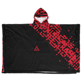 DEFRAG VERT128 HAZRED FLANNEL PONCHO