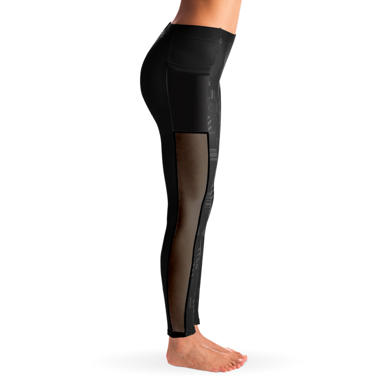 XEROBLVCK MESH LEGGINGS