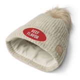 BEEF FLAVOR COLUMBIA BIGPOOF BEANIE