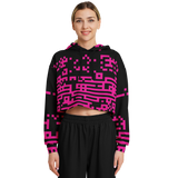 DEFRAG MAGENTIC AO CROP HOODIE