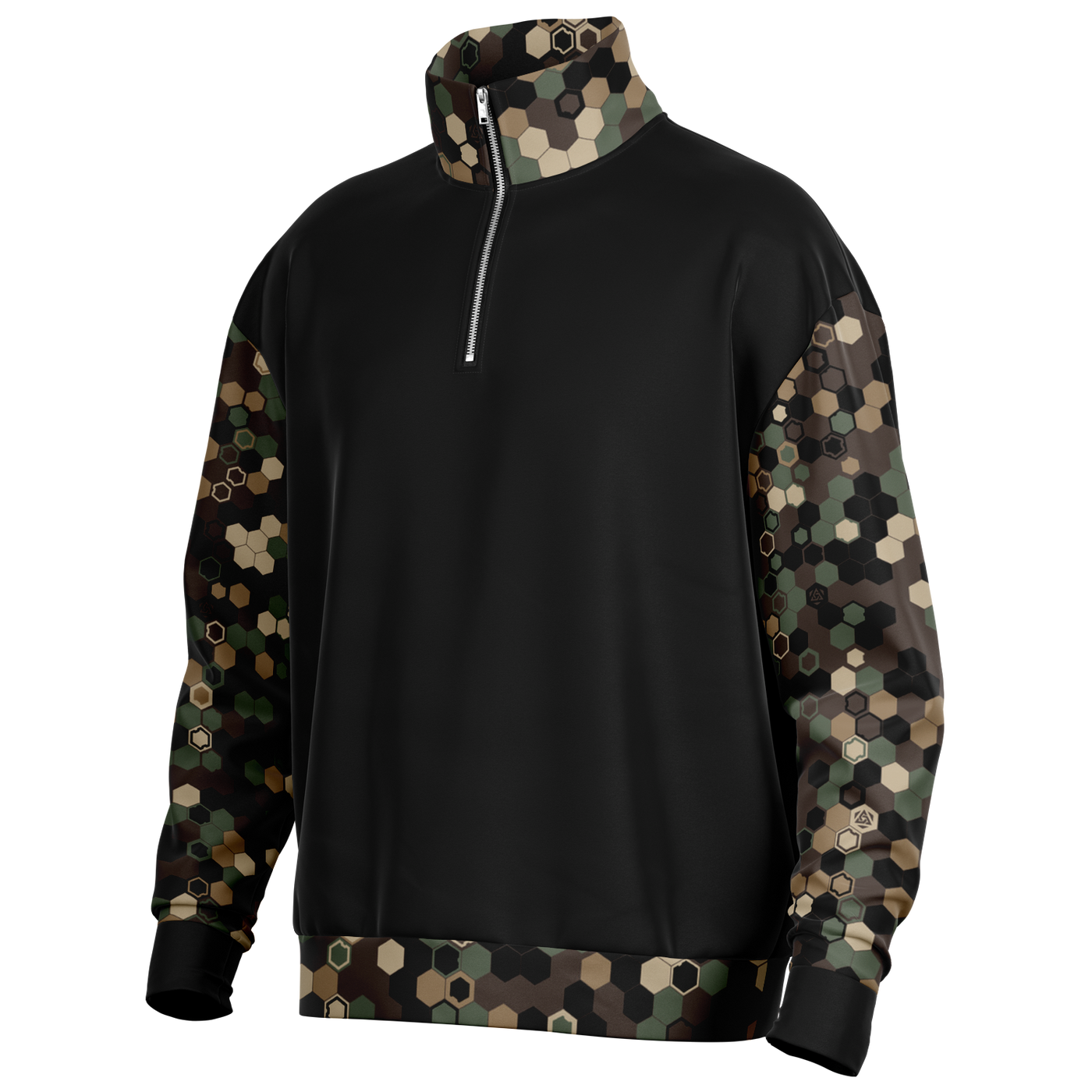 world_h_  HEXA WOODLAND HW-OS QZIP SWEATSHIRT – Dustrial