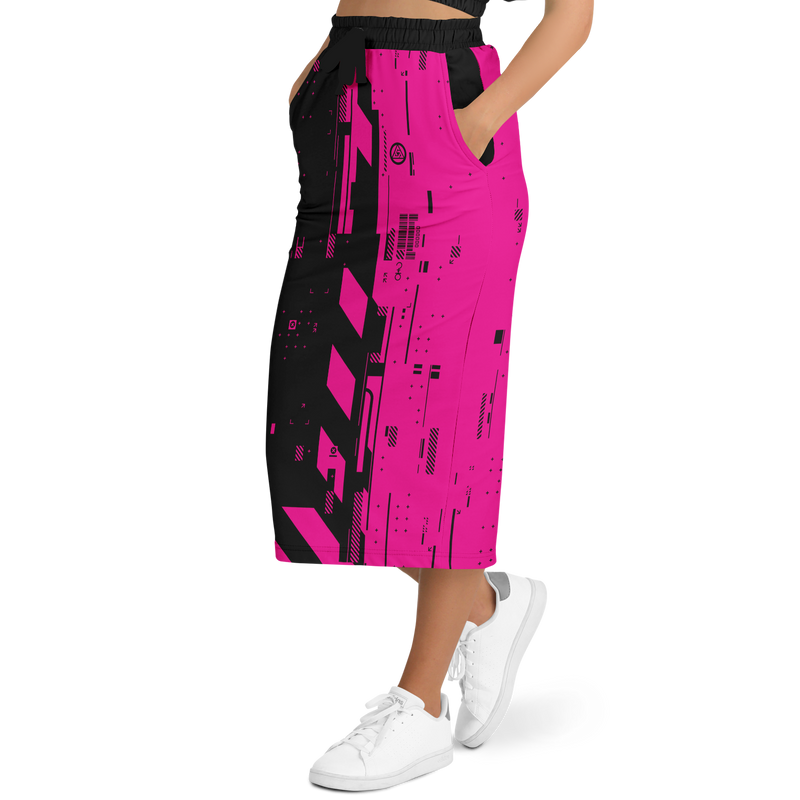 CMD & CTRL MAGENTIC LONG POCKET SKIRT