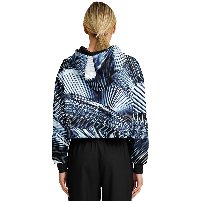 QUBEWAVE AO CROP HOODIE