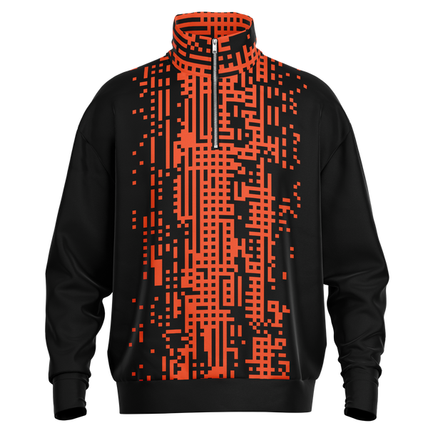 DEFRAG ORA HEAVYWEIGHT OS  UARTER ZIP SWEATSHIRT