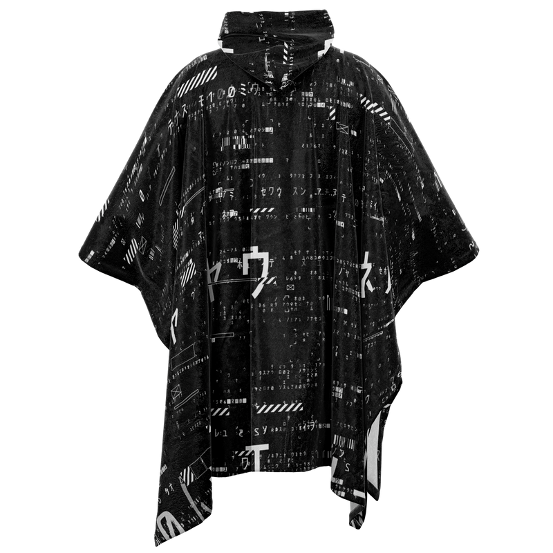 MATRIX BLVCK FLANNEL PONCHO – Dustrial