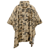 CAMOTOOTH PALE FLANNEL PONCHO
