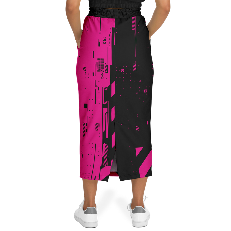 CMD & CTRL MAGENTIC LONG POCKET SKIRT