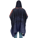 DEFRAG VERT128 ORABLU FLANNEL PONCHO