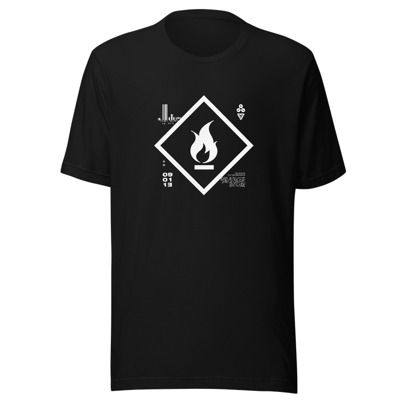 09011E FIRE GRAPHIC TEE