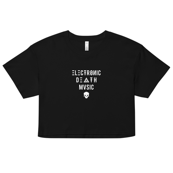 ELECTRONIC DEATH MUSIC CROP TOP