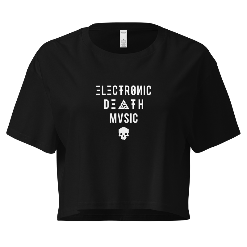 ELECTRONIC DEATH MUSIC CROP TOP