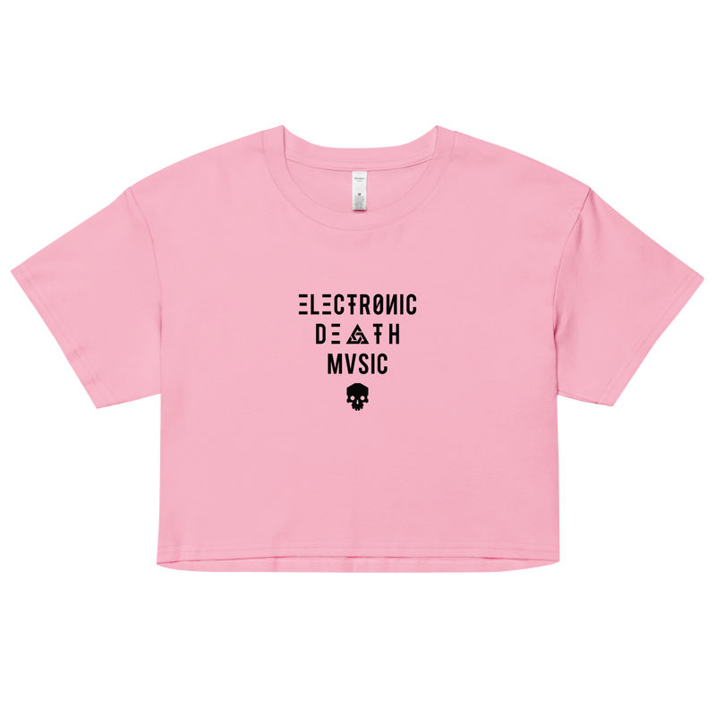 ELECTRONIC DEATH MUSIC CROP TOP