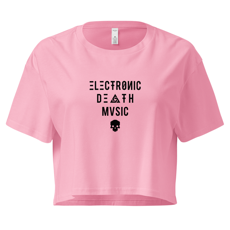 ELECTRONIC DEATH MUSIC CROP TOP