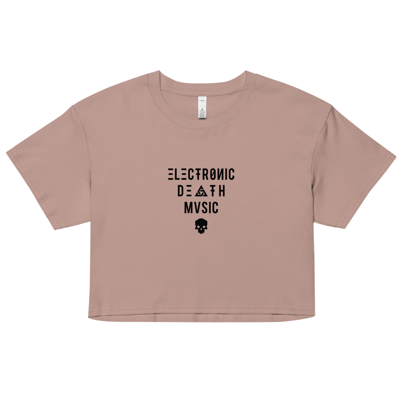 ELECTRONIC DEATH MUSIC CROP TOP