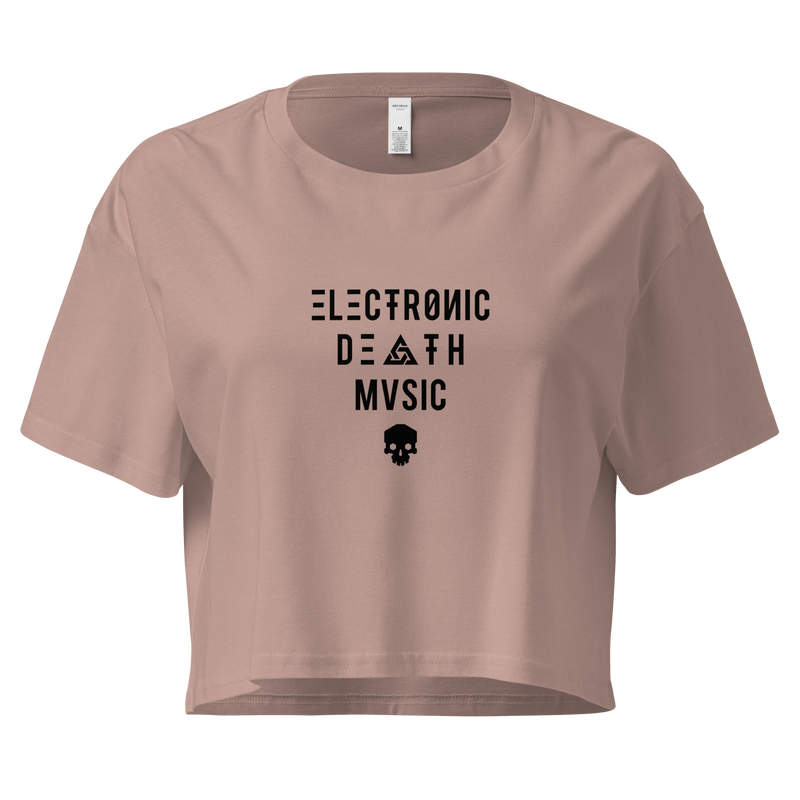 ELECTRONIC DEATH MUSIC CROP TOP