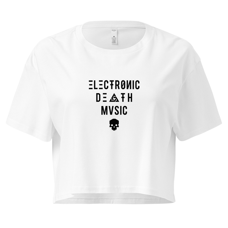 ELECTRONIC DEATH MUSIC CROP TOP