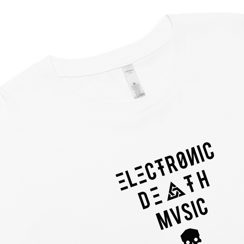 ELECTRONIC DEATH MUSIC CROP TOP